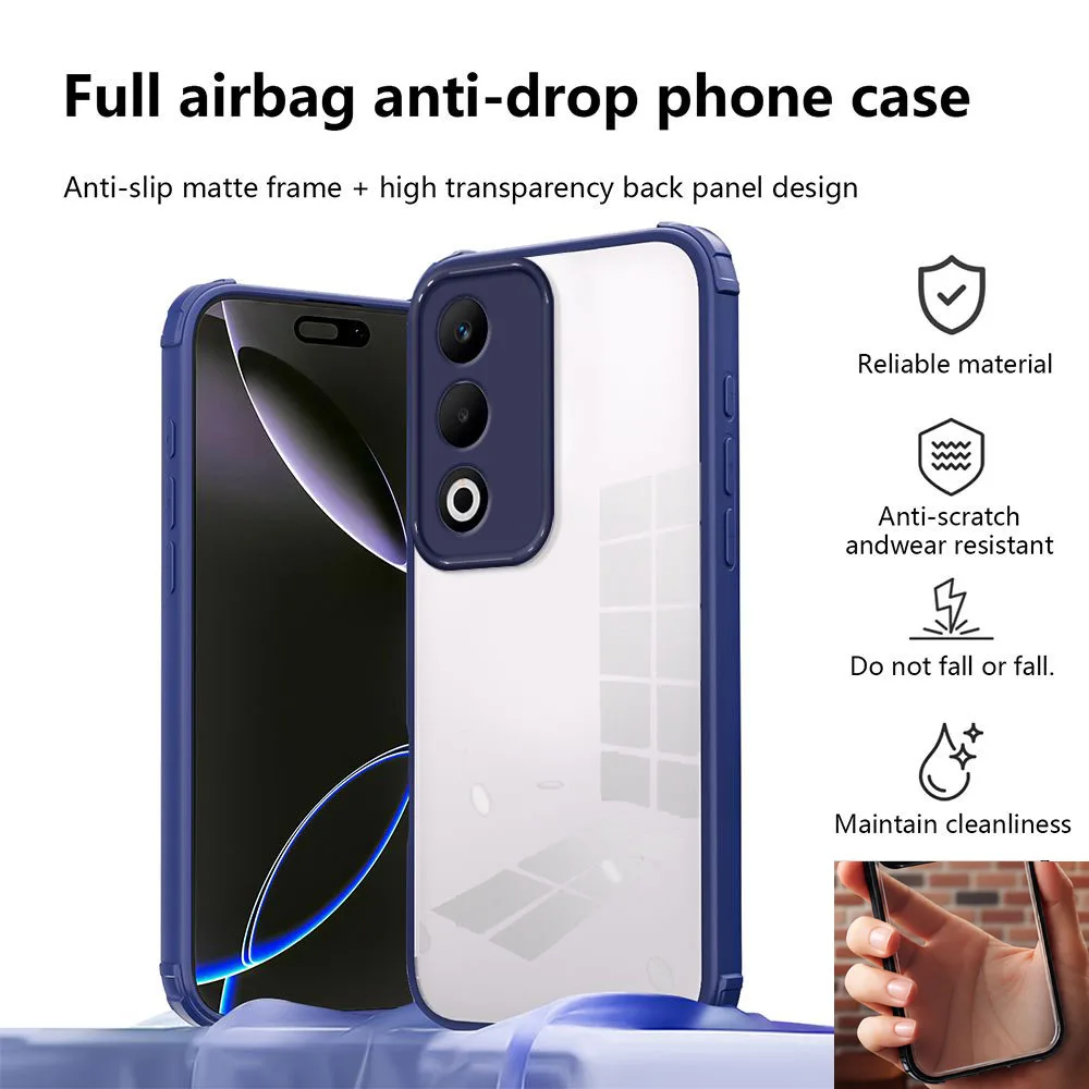 Enhanced Anti-Drop Shookproof Hard Acrylic Phone Case with Protective Back Cover