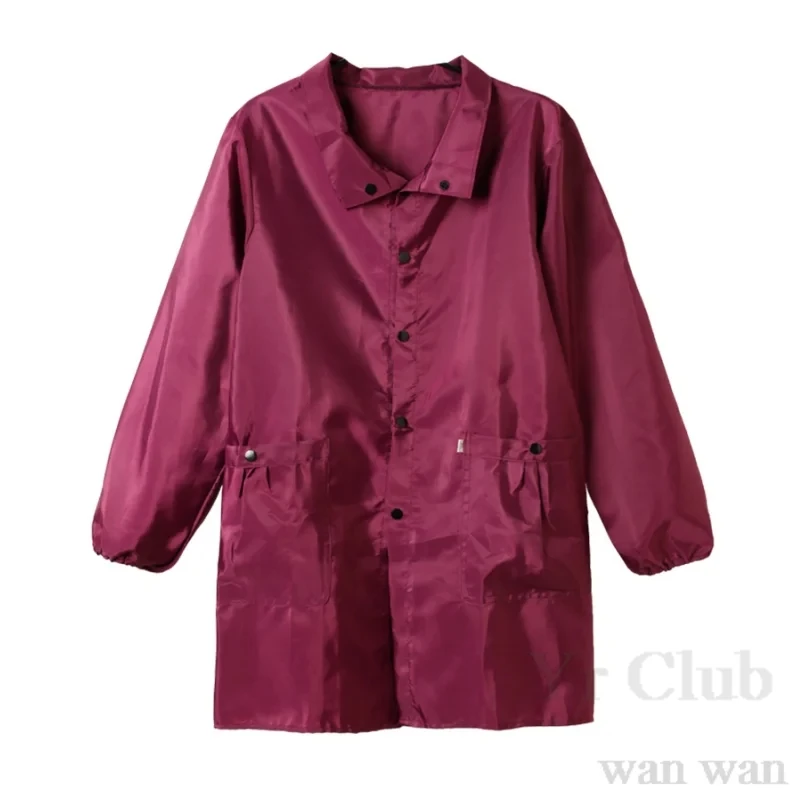 Waterproof Long Sleeved Women's Apron Gown Cover For  Fashionable Cooking In The Kitchen Oil Stand Collar Neck  Pet Work Clothes 4