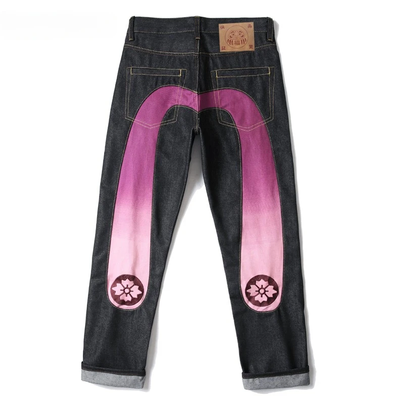 

Y2K Best-selling Retro Jeans Personalized Print Men's 2023 New Punk Hip Hop Gothic Loose Straight Jeans Couple Street Wear
