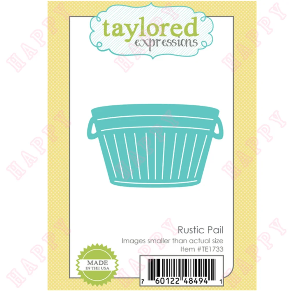 

New Rustic Pail Metal Cutting Dies For Scrapbooking Diary Decoration DIY Greeting Card Handmade Paper Craft Embossing Template