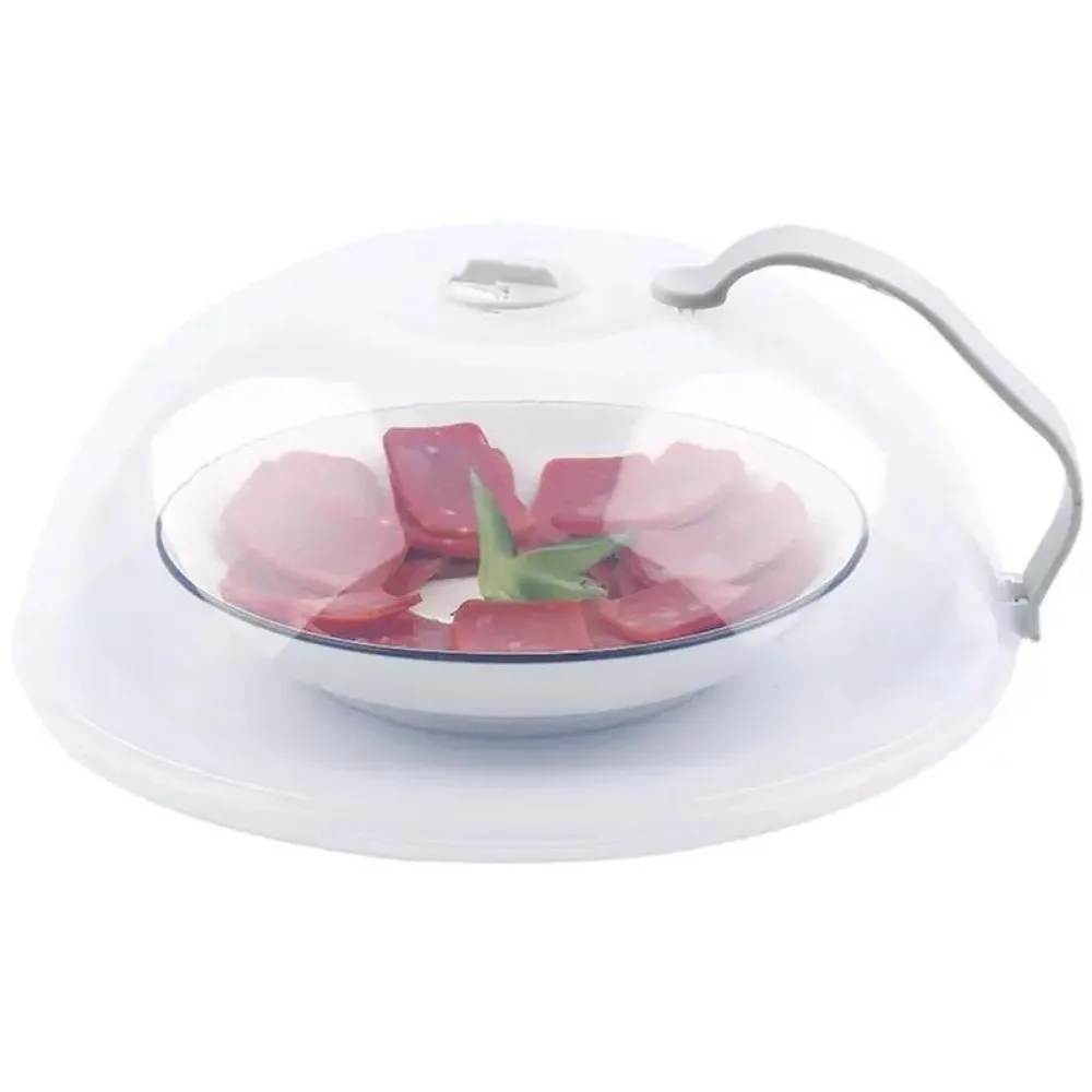 Food Cover 1Pcs Round proof Microwave Oven Food Cover With Part Fresh-keeping Cover Refrigerator Cookware Accessories Kitchen