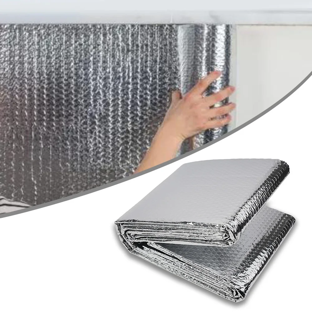 Reflective Foil Insulation Radiator Reflective Film Wall Sticker Radiator Insulation Foil 5mX60cm Double Sided Aluminum Foil Insulation Sheet For Home Heat reflective foil insulation
