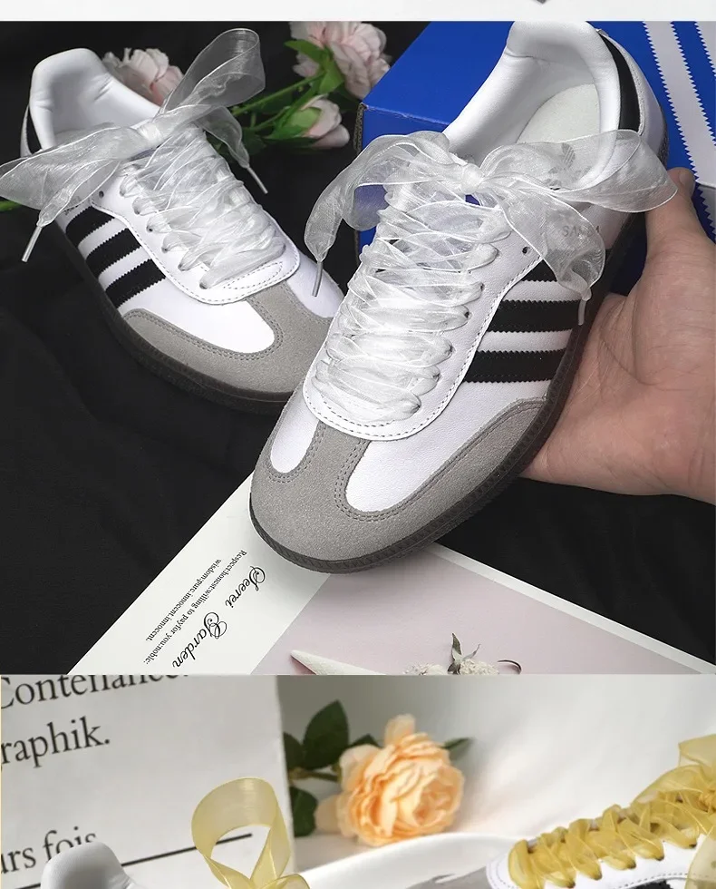 Lacci Scarpe Elastici In Pizzo Con Fiore - 2 Paia, Stile Balletto, Per Donna, Bianco E Nero - Foto 10