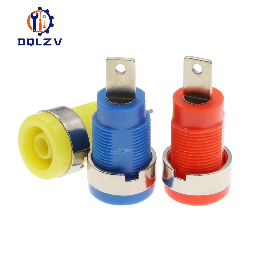 Presa a banana da 4 mm 600 V/32 A Strumento ad alta corrente Binding Post Presa da pannello isolata Apertura 12 mm