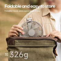 Ventilateur portable rechargeable XIAOTREE avec écran LED numérique 180° ° Ventilateur rechargeable réglable à 4 vitesses, ventilateur de camping sur trépied 6