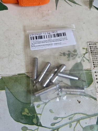 Drop Shot Fishing Weights Skinny Sinkers with Barrel Swivels Cylinder Pencil Weight Wacky rigs for Trout Bass Fishing Tackle photo review