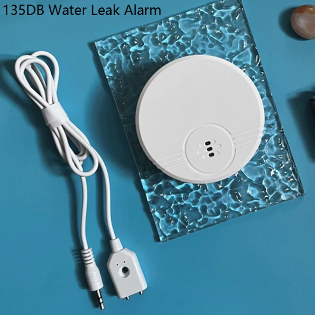 Dual detection Water Sensor 135dB Alarm Water Leak Detector Alert Monitoring of Leak and Drip Alarm for Kitchen Bathroom Basemen 6