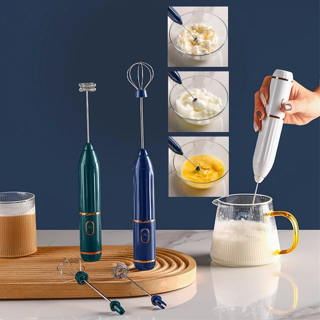 Electric Milk Frother Egg Beater Handheld Egg Blender Coffee Mixer Wand  Creamer Whisk Kitchen Tool Coffee Maker - AliExpress