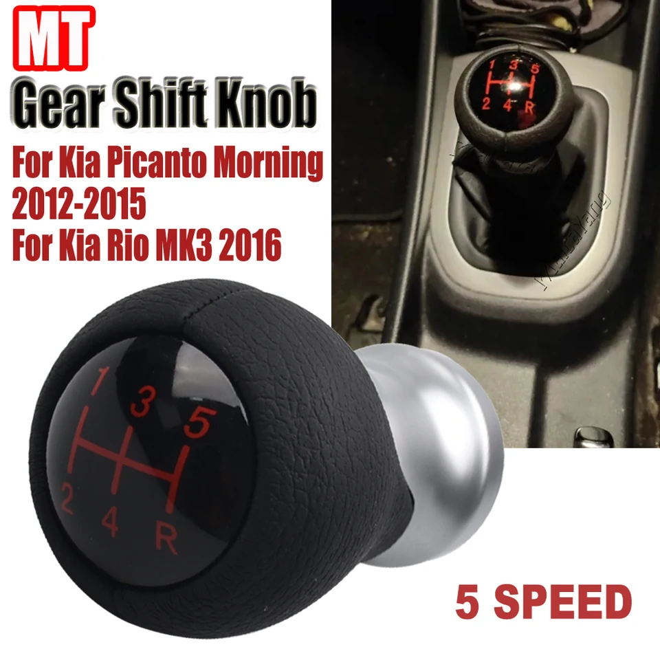 6 Speed Car Manual Gear Shift Knob Lever Shifter Knob For Kia K2 K3 K4 Sportage For Hyundai Ix25