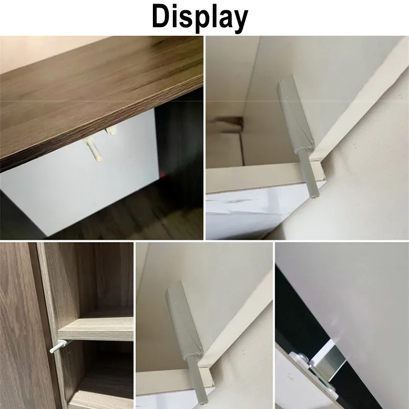 5 package shock absorber Cabinet door spring loading button Aluminum alloy push door bouncer for furniture hardware