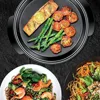 Electric Skillet 12 Inch Frying Pan with Non-Stick Coating, Temperature Control, Tempered Glass Lid, Cool-Touch Handles and Knob 6