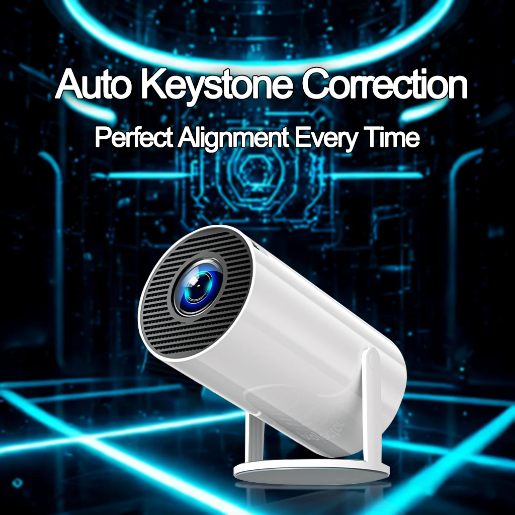 Projector 4K Native HD 1080P Dual Wifi6 Cinema Portable Projetor Built-in Android System suitable for home/outdoor/office portable projector