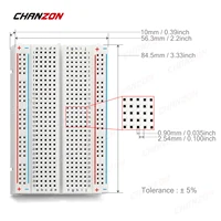 1pc 400 Tie Points Solderless PCB Breadboard BB-801 Prototype Universal Mini Bread Board for Arduino Proto Raspberry Pi DIY Kits - Image 2