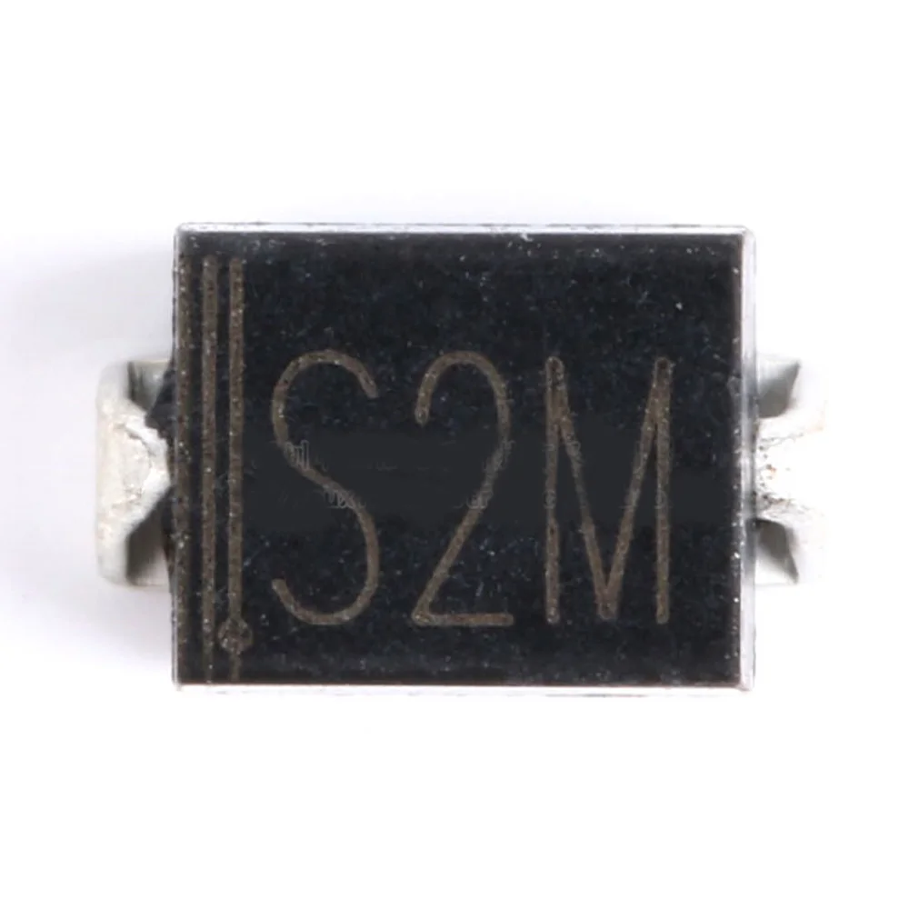 

100 шт./лот диод S2M SMA RL207 DO-214AC SMD 2A 1000V Выпрямитель