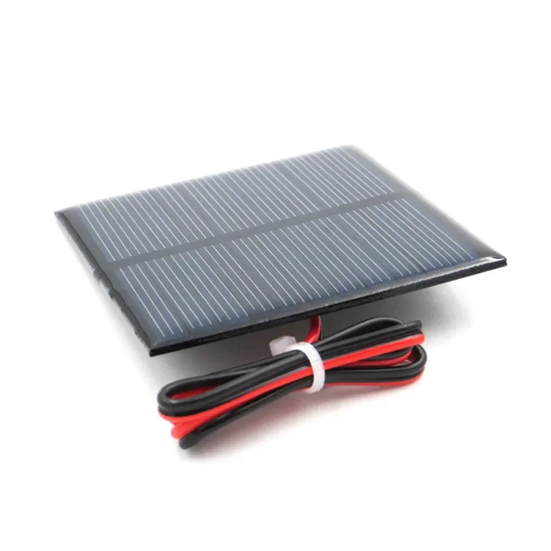 Solar Panel 4V 5V 5.5V 1W 1.6W 150mA 160mA 200mA 250mA 500mA With Wire Mini Solar System DIY For Battery Cell Phone Charger 1PCS