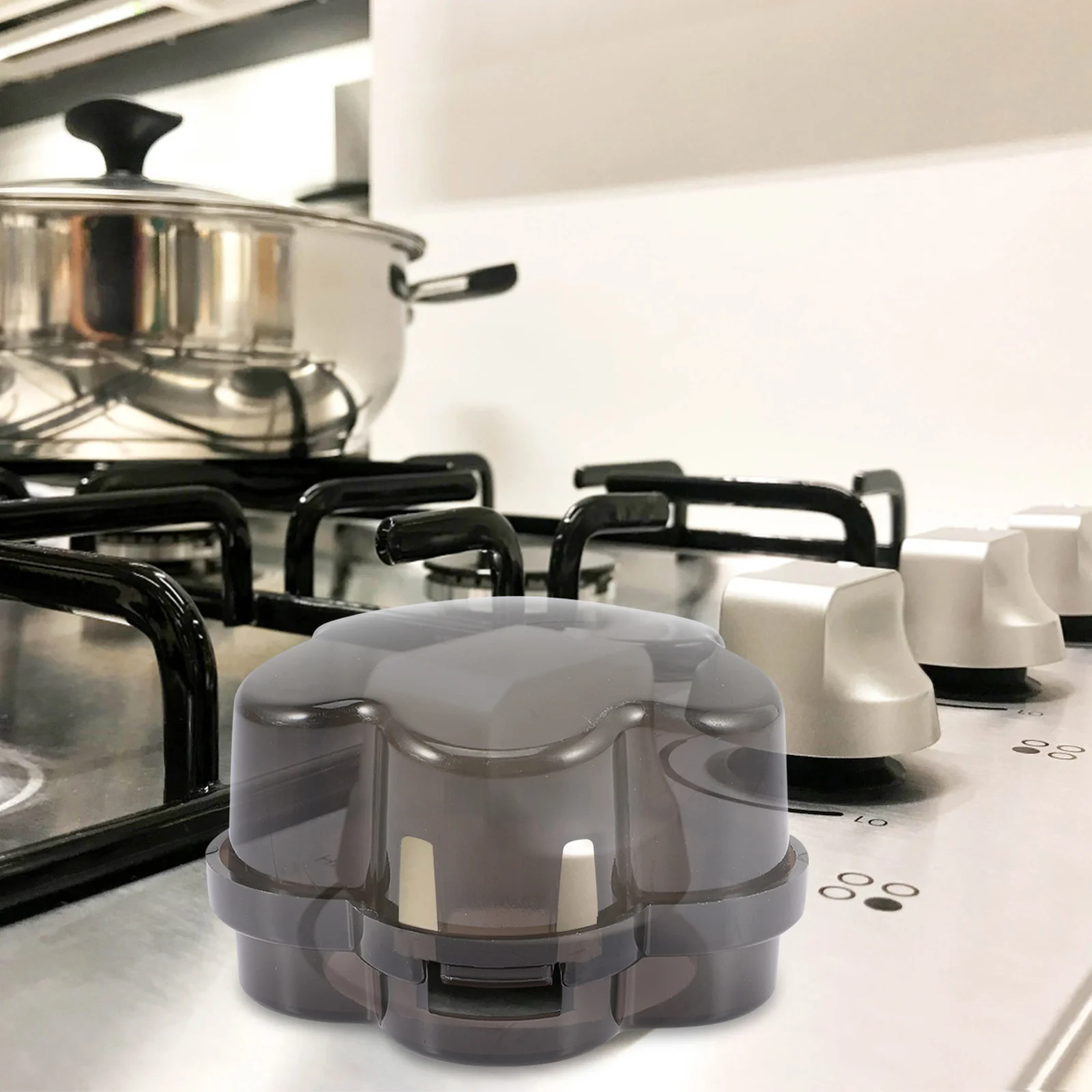 4 Pcs Gas Stove Knob Covers Child Safety Guards Cooker Locks Transparent Protective Covers Stove Safety Gas Burner