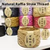 100M/Roll Washable Japanese Plant Raffia Straw Thread Hand-Woven Bag Summer Knitted Hat Hook Crochet Line DIY Eco Friendly 2