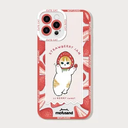 Cute Cartoon Cat Clear Phone Case - Soft Cover Couple s - Samsung A14 5G (CXS - K1110T1)