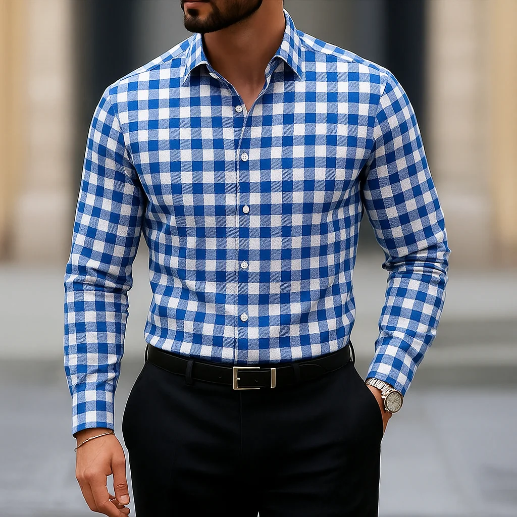 Men’s Striped Button-Down Shirt 3