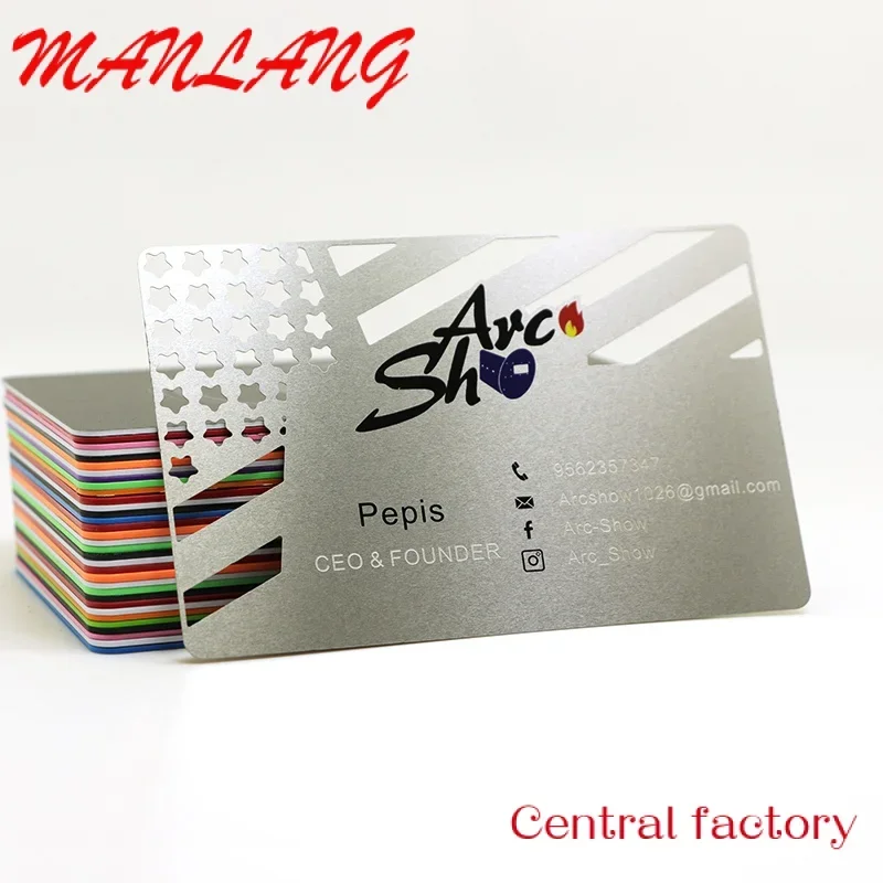 

Custom Custoized Nae Stainls Steel Laser Cut Sier etal Busins Car