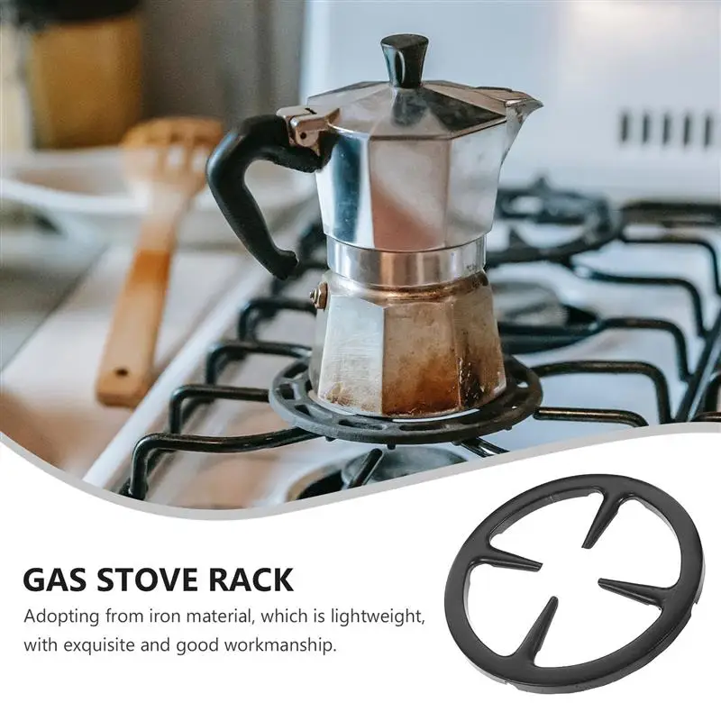 Stove Pot Holder Bracket Cooker Support Rack Reducer Rack Coffee Pot Gas Stove Holders Nonslip Stand Iron Wok Pan Pot Support Ring Thicken