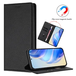 Luxury Leather Magnetic Phone Case with Card Slots & Shockproof Book Design for Poco F8 Pro (Black (YB - PT013))