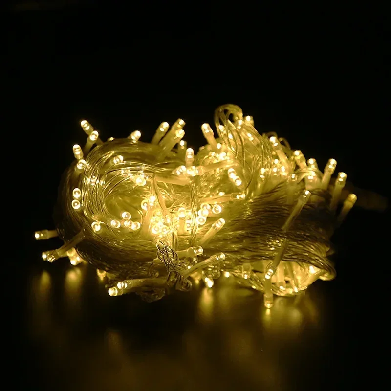 thumbnail image 1 of LED String Fairy Lights 10M-100M Chain Outdoor Garland Waterproof 220V 110V for Wedding Party Tree Christmas Ramadan Decoration, 1 of 5
