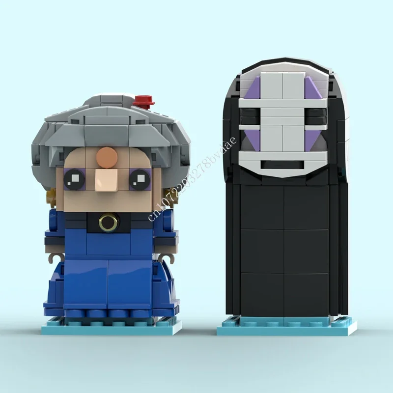 

351PCS MOC Famous Anime Movie Characters Yubaba & No-Face Brickheadz Building Blocks Classics Cartoon Anim Figures Toys Gifts
