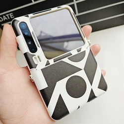Luxury PU Leather Skin Geometric Pattern Protective Back Cover for Huawei Pura X (Black)