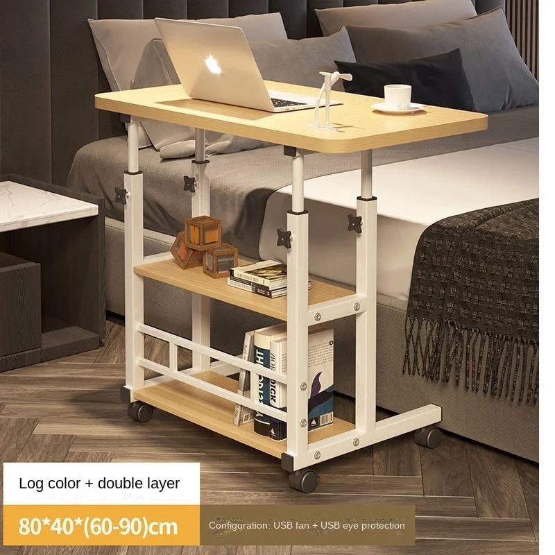 Warming New Lift learning desk bedside desk bedroom simple bed computer bedroom lazy movable office simple