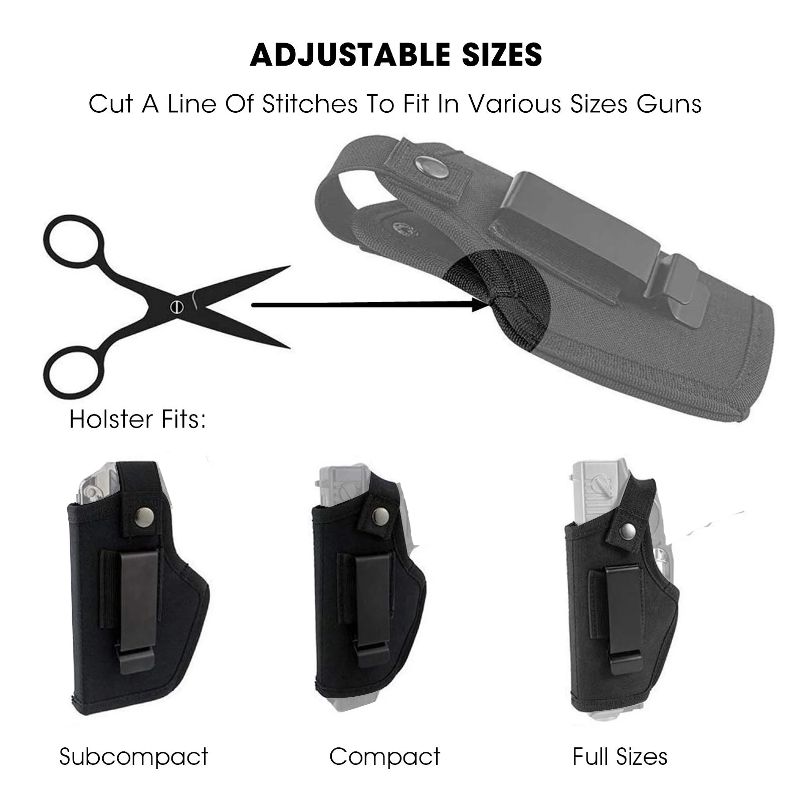 Nylon Concealed Gun Holster for 9mm Pistols