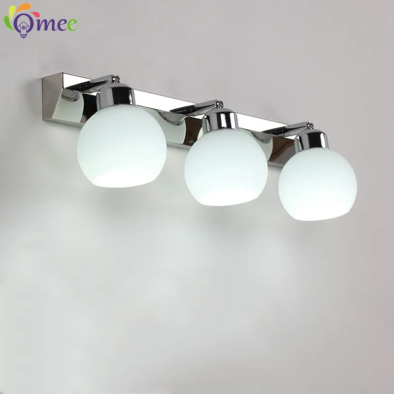 Modern Crystal Bathroom Vanity Lighting Black Chrome Vanity Light Fixtures Stainless Steel Wall Lighting Over Mirror E14 Lights