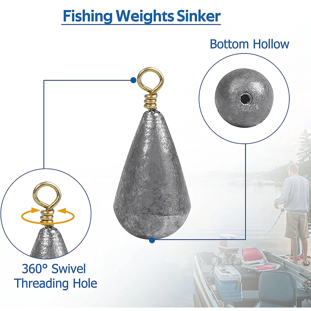 Fishing Weights Sinkers 5Pcs Drop Shot Weight Bass Casting Fishing Lead  Sinker for Texas Rig Sinker Fishing Tackle Accessories