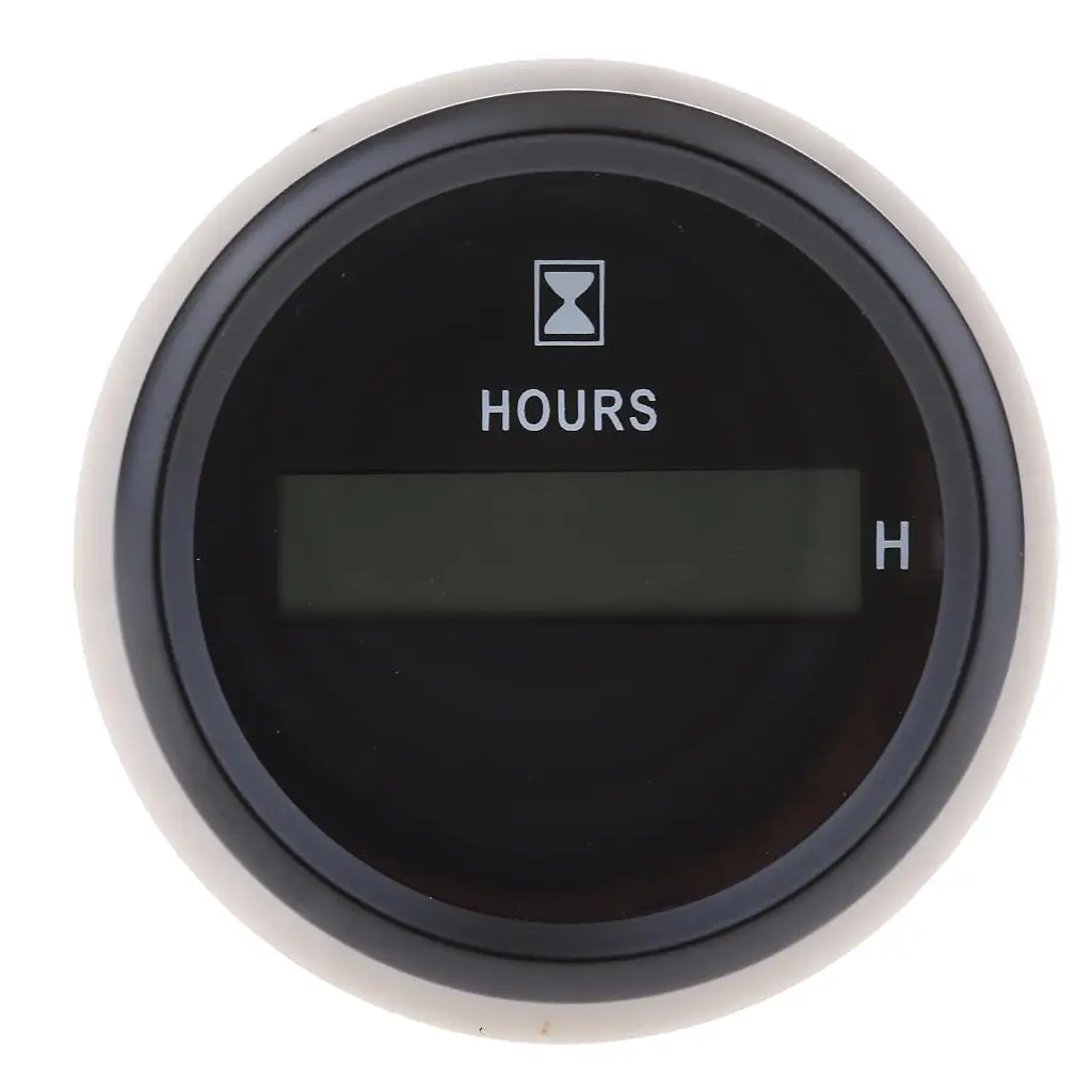 

Marine Boat Yacht Car Digital Hour Meter Gauge Heavy Duty 9-32V 52mm 2”