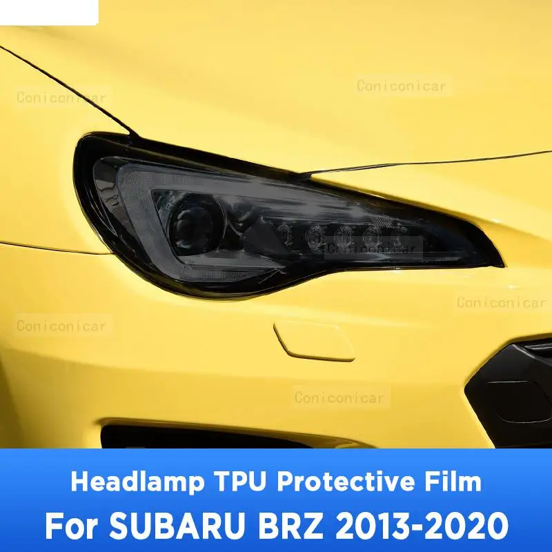 

For SUBARU BRZ 2013-2020 Car Exterior Headlight Anti-scratch Front Lamp Tint TPU Protective Film Repair Accessories Sticker