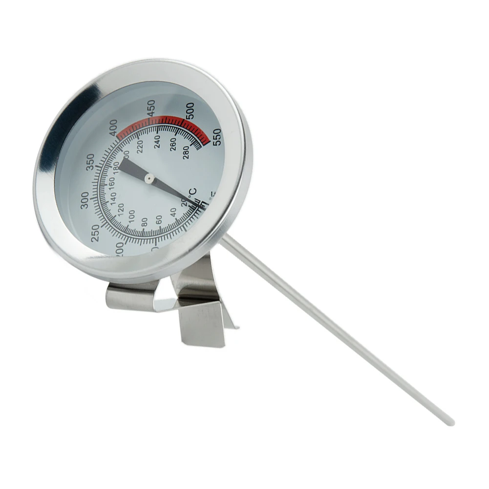 

1pc Metal Stainless Steel Pointer Food Thermometer High Precision Shrink Sleeve Oil Thermometer Kitchen Accessories