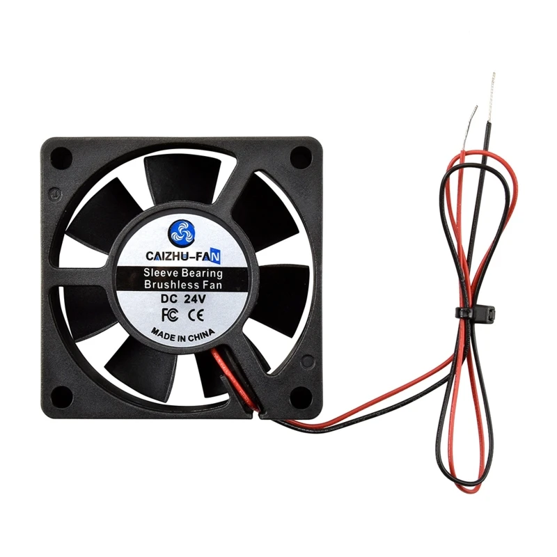 G5AA 3D 프린터 액세서리 Voron 프린터 하단 용 6020 냉각 팬 DC 24V 슬리브 베어링 브러시리스 팬 24v 11.8in 라인