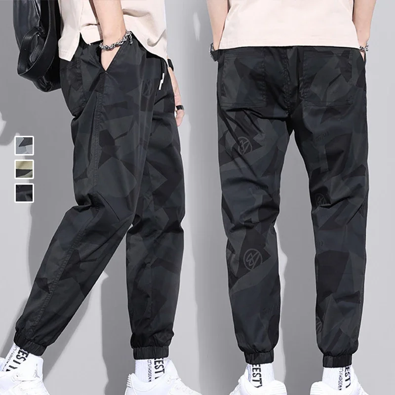 Pantaloni da Lavoro Mimetici da Uomo 2026, Casual Multitasche, Sottili Estivi, Slim Fit, Streetwear, per Jogging Outdoor - immagine 3