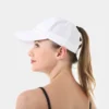 Breathable Fashion Unisex Baseball Cap Solid Color Cross Ponytail Baseball Cap for Outside Sun Protections 6