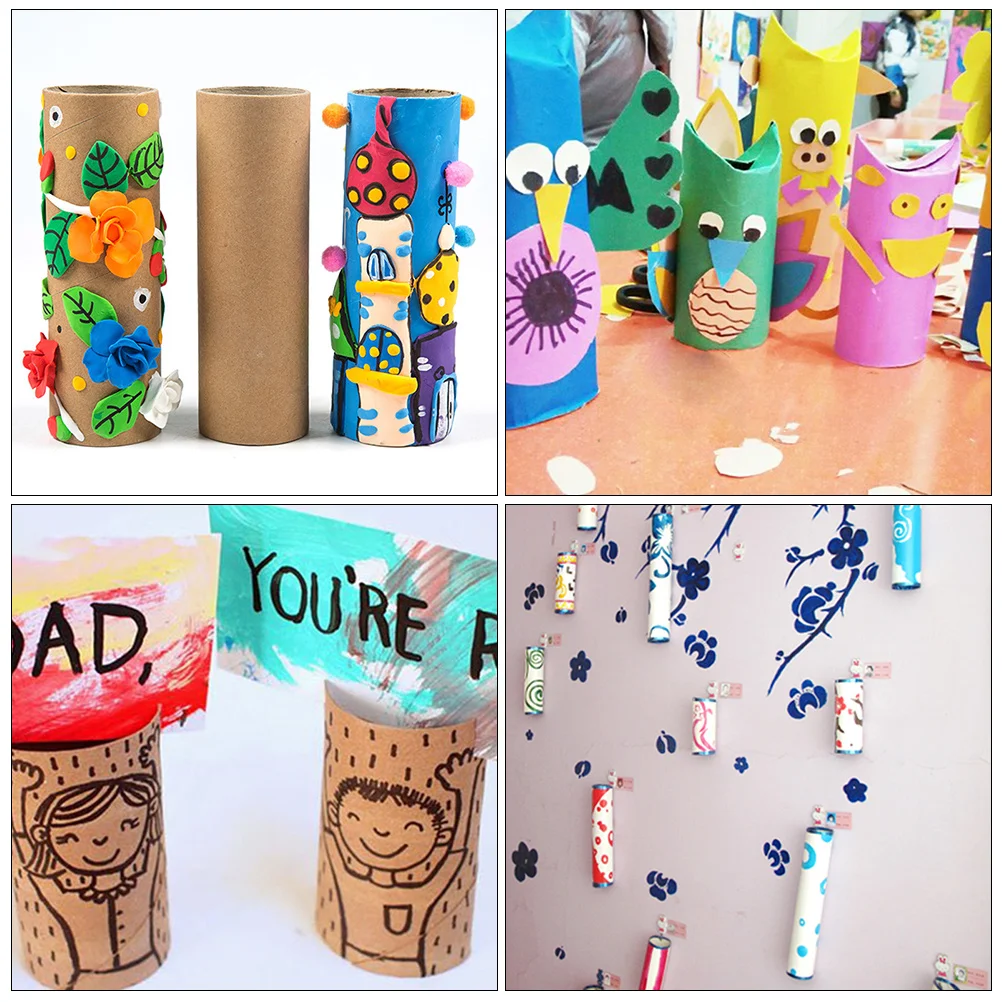 Tubes Paper Cardboard Tube Crafts Roll Craft Toilet Round Diy