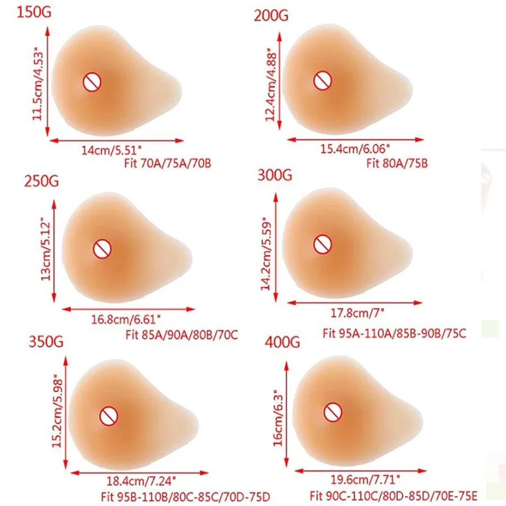 Spiral shape postoperative silicone false breast form 1PCS 100g-600g artificial breast prosthesis for mastectomy