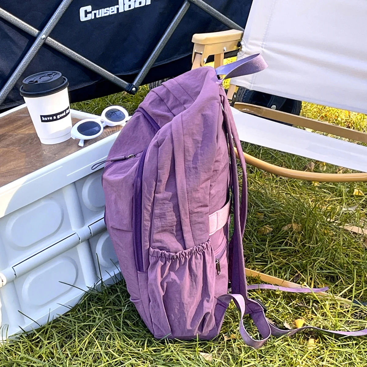 Large-Capacity Travel Lightweight Business Mountaineering Bag, Outdoor Junior High School Student School Bag, Men's Light Luxury Backpack, Women's Work and Commuting Backpack