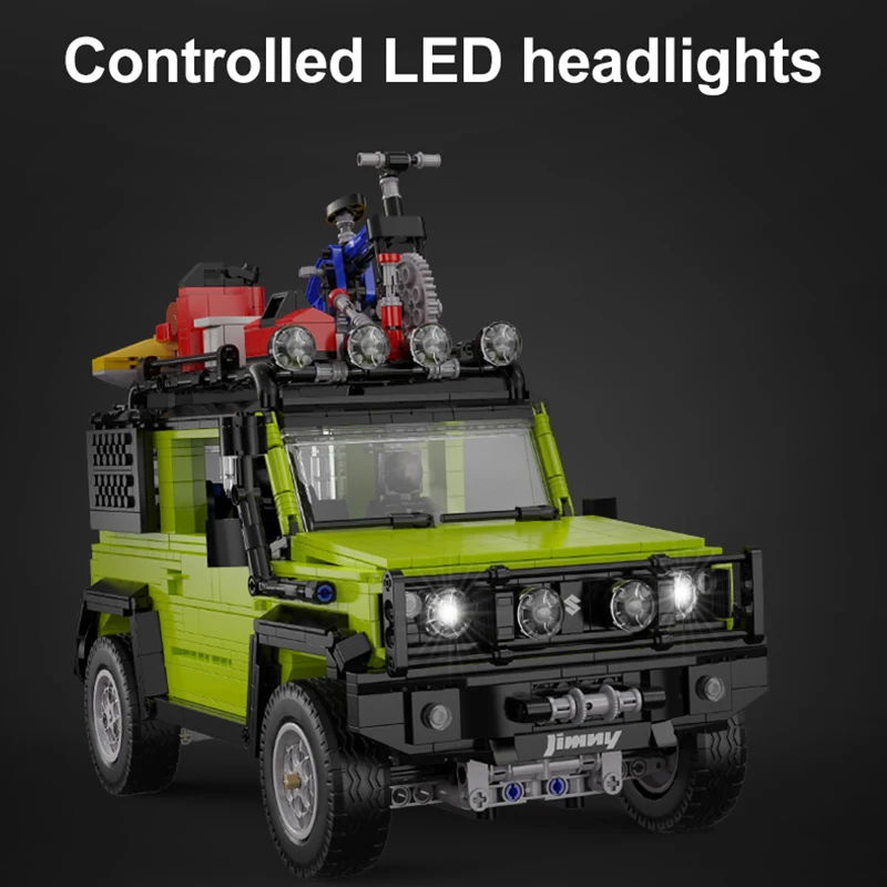Cada 테크니컬 리모컨 오프로드 투어러 레이싱 차량, 자전거 빌딩 블록, 도시 SUV RC카 브릭, 남아용 장난감 선물