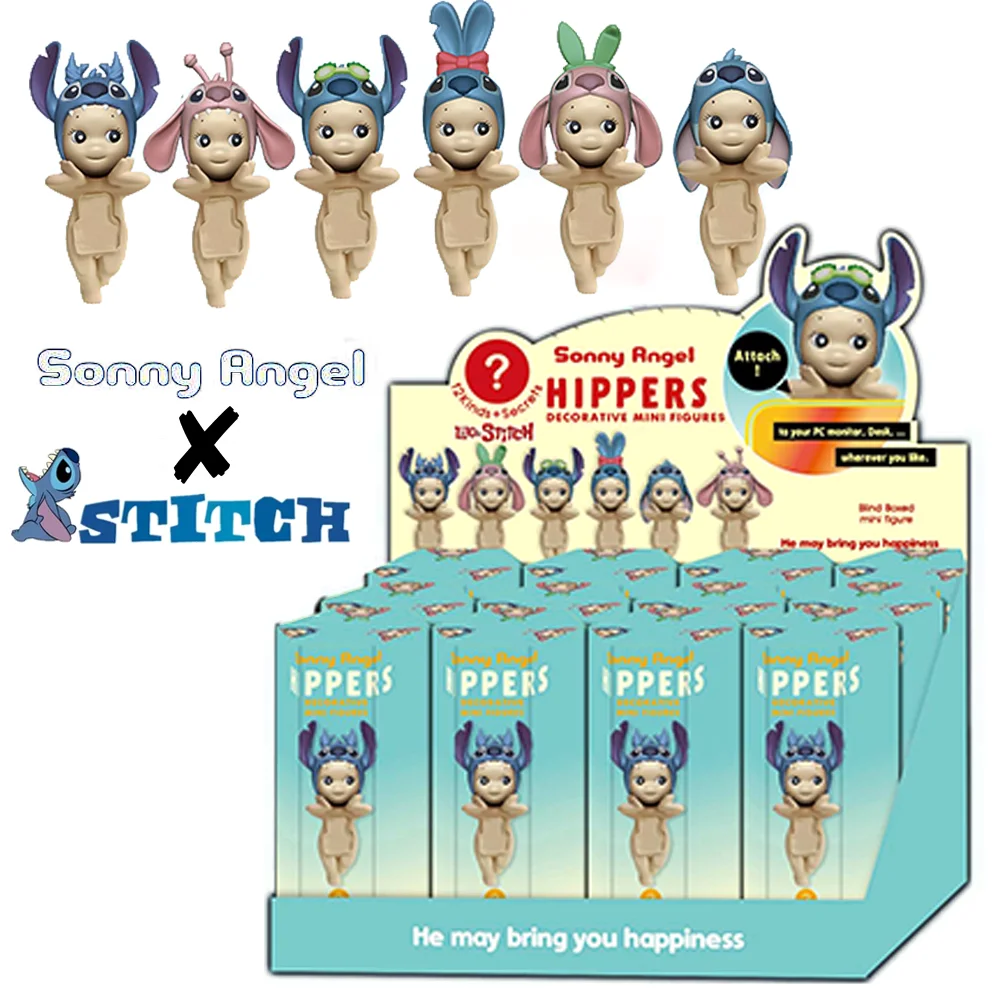 Disney Stitch Sonny Angel Blind Box 12PCS Anime Cartoon Collection Figures Ornaments Cute Dolls Children Christmas Gift Toys - AliExpress