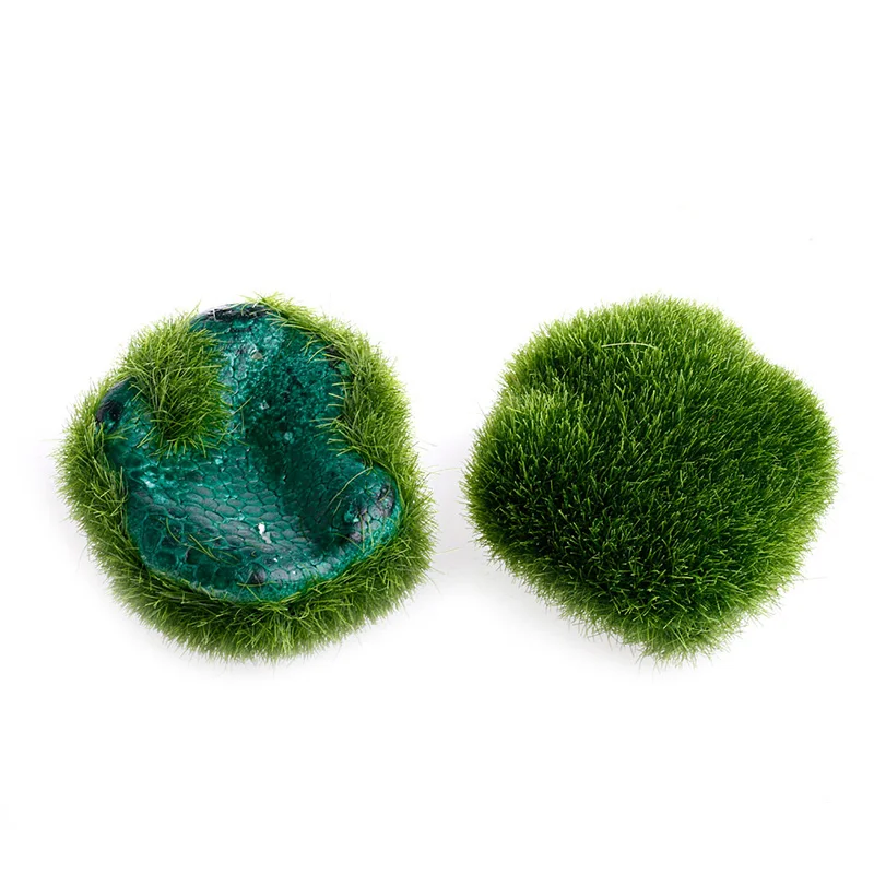 E15D 5Pcs Green Artificial Moss Ball Decorative Stone for Ideal for Vases Planter Dec