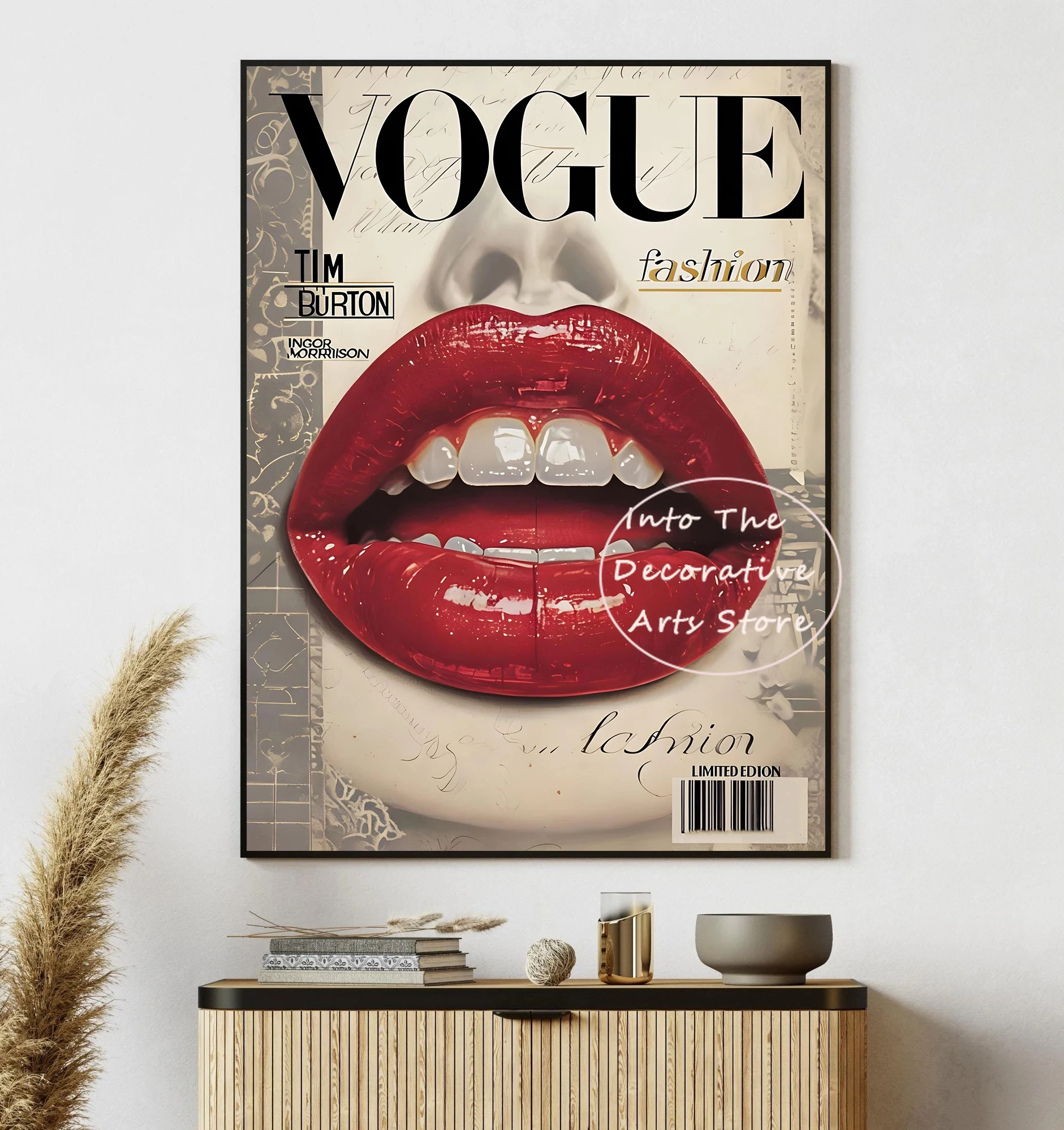 Poster Moderni di Moda con Ballerine e Tacchi Alti Rossi, Stampe Classiche su Tela, Quadri da Parete per Soggiorno e Arredamento Casa - immagine 3