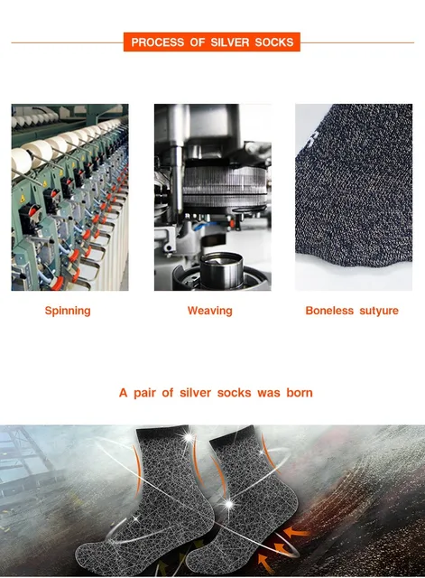 Calzini Con Argento Puro 8% - Anti Odore, Traspiranti, Per Uomo E Donna, Confezione 3 Paia - Foto 10