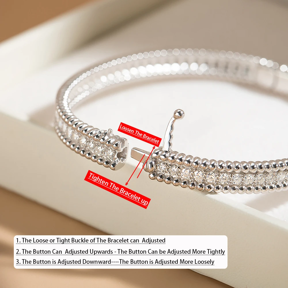 アクセサリー lncs s925 Seam Bangle Double Line Ring US 14K Gold Or S925 Silver Plated Double Line Adjustable