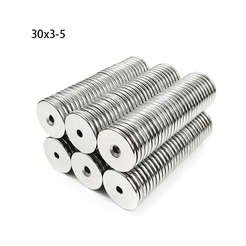 2-50 pcs Strong Magnets Countersunk Round NdFeB Neodymium Magnet Powerful Rare Earth Permanent Fridge Magnets for DIY