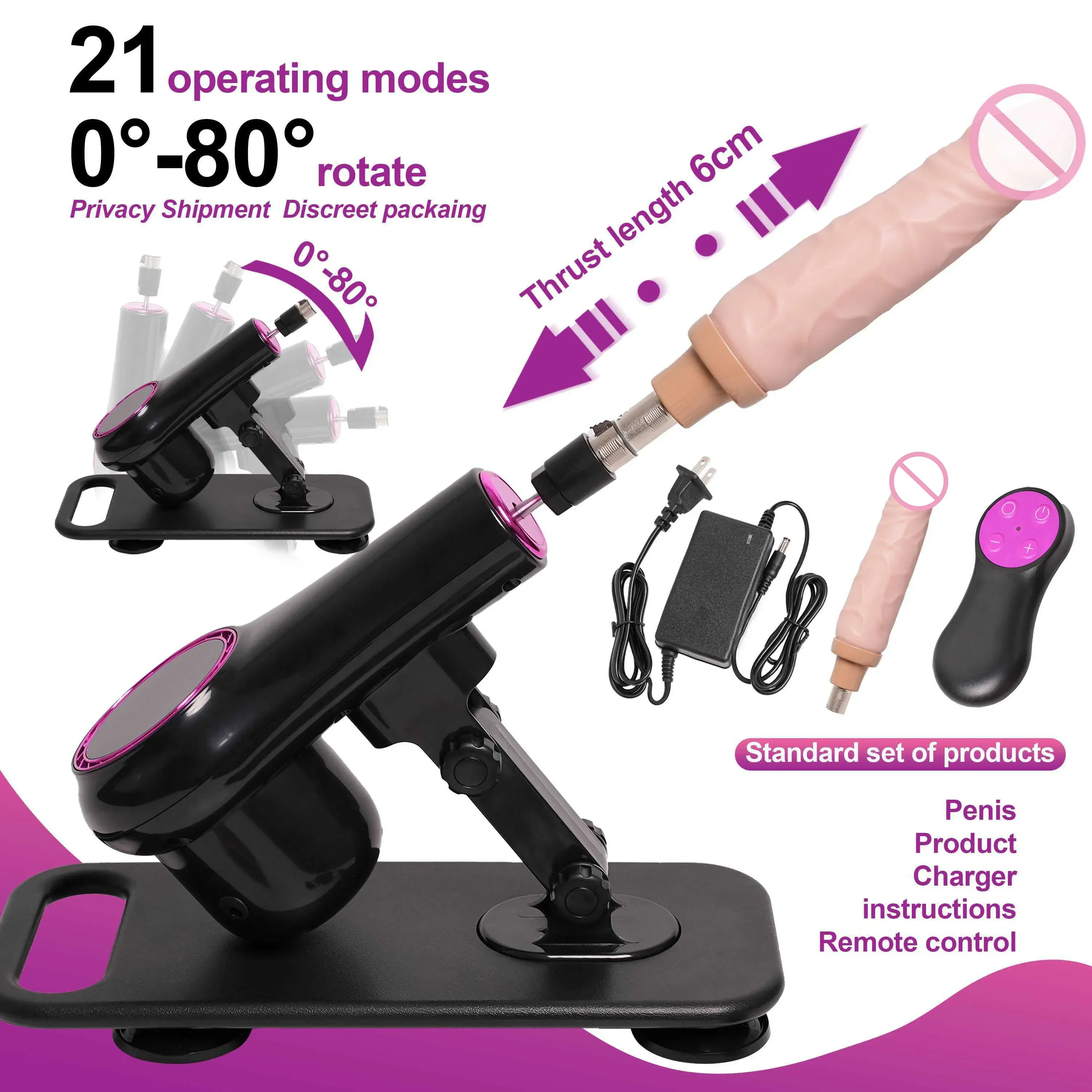 A1 Automatic Sex Machine with Dildo Attachments Remote Control Love Machine Thrusting Bondage Sex Toys for Men and Women Couple sex toy
